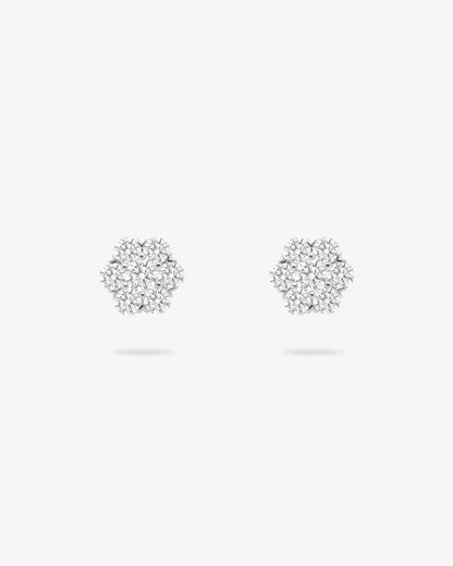 1.0 CT Round Bezel Solitaire Lab Grown Diamond Earrings