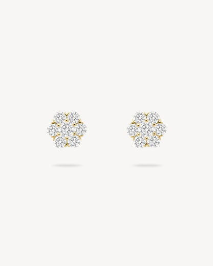 1.0 CT Round Bezel Solitaire Lab Grown Diamond Earrings