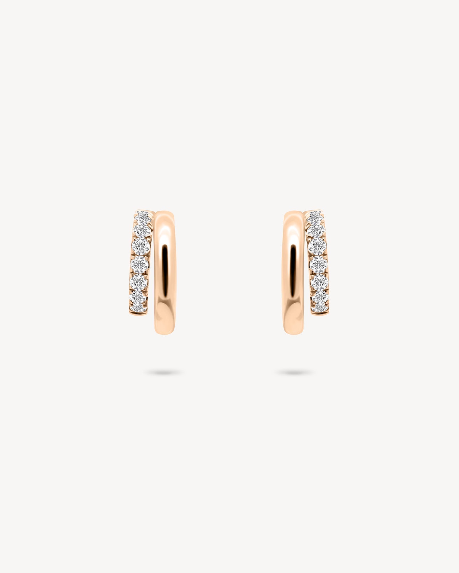 1.0 CT Round Bezel Solitaire Lab Grown Diamond Earrings