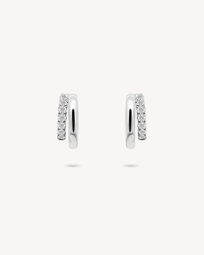1.0 CT Round Bezel Solitaire Lab Grown Diamond Earrings