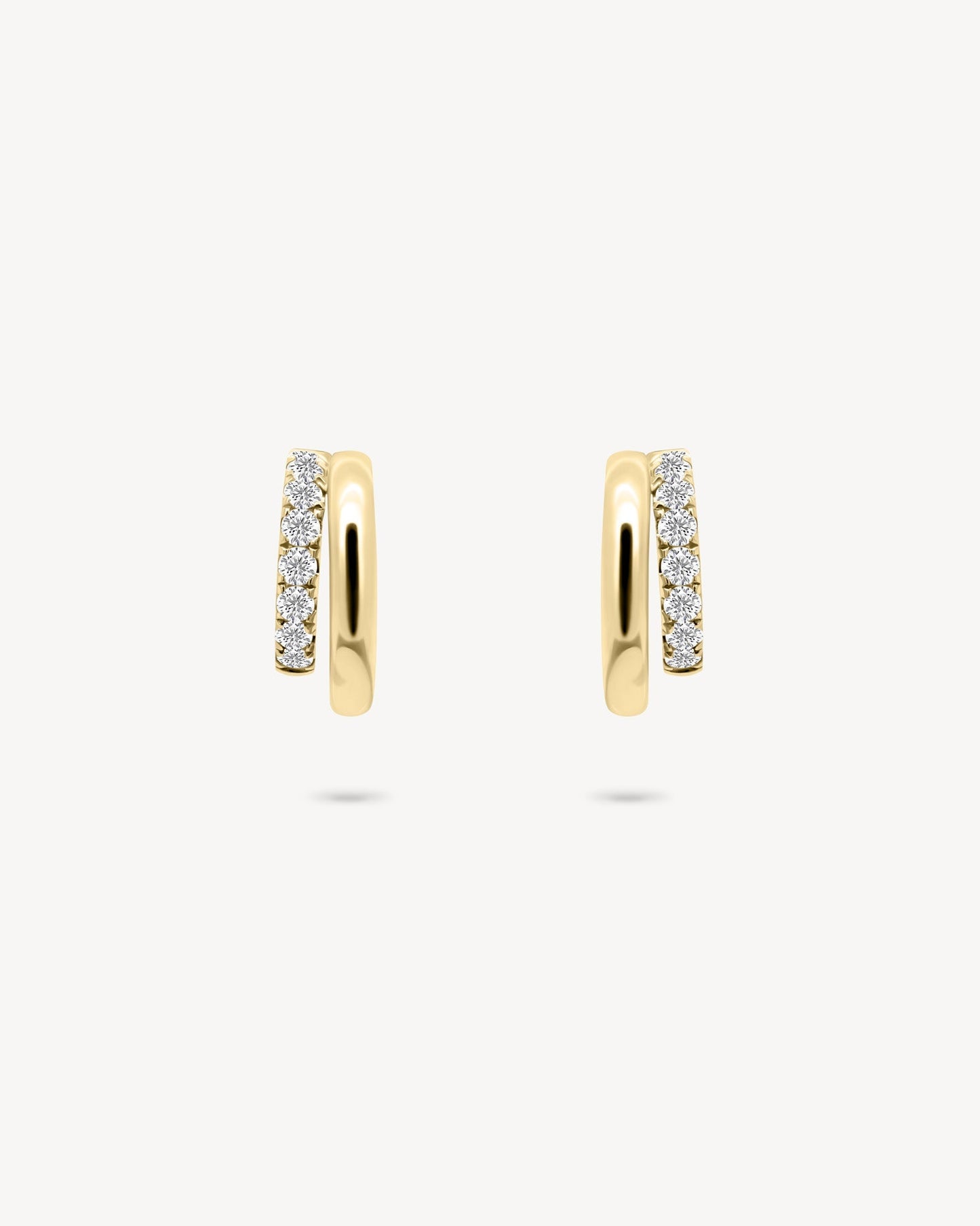 1.0 CT Round Bezel Solitaire Lab Grown Diamond Earrings