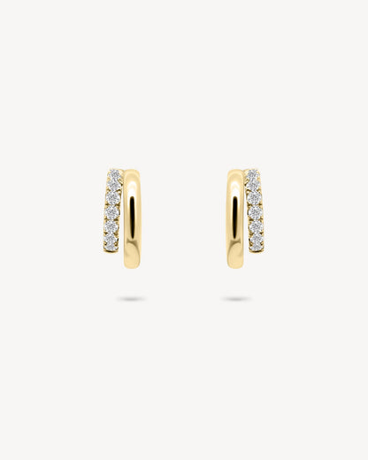 1.0 CT Round Bezel Solitaire Lab Grown Diamond Earrings