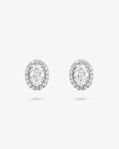 1.0 CT Round Bezel Solitaire Lab Grown Diamond Earrings