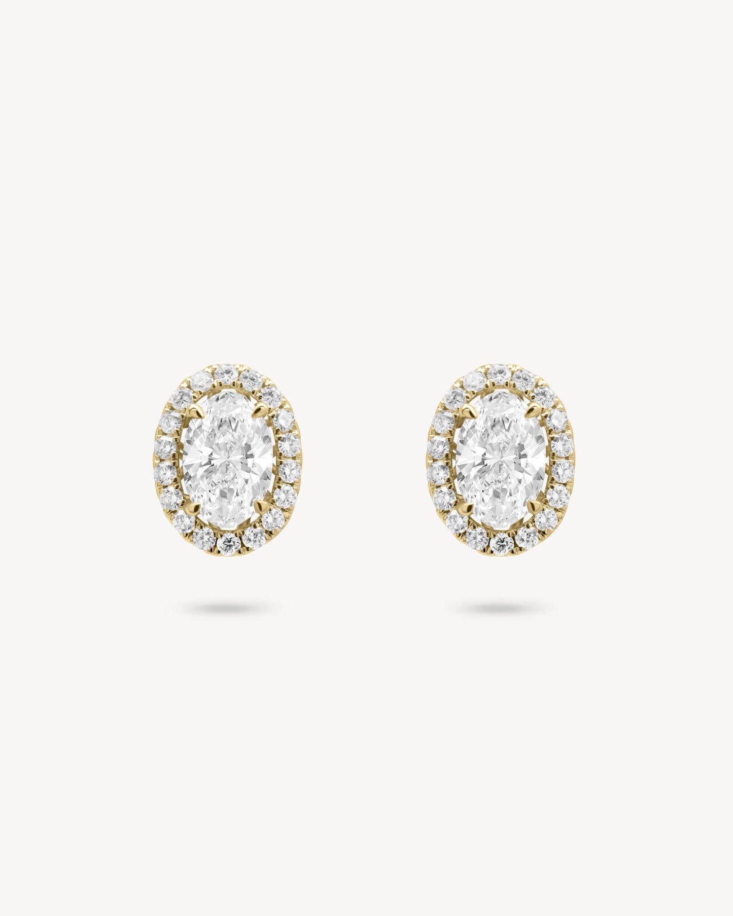 1.0 CT Round Bezel Solitaire Lab Grown Diamond Earrings