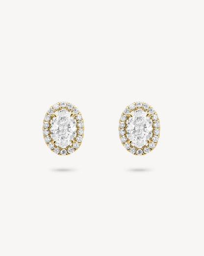 1.0 CT Round Bezel Solitaire Lab Grown Diamond Earrings