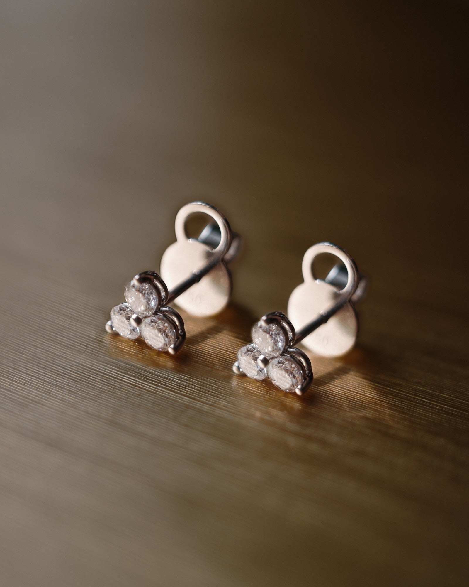 1.0 CT Round Bezel Solitaire Lab Grown Diamond Earrings