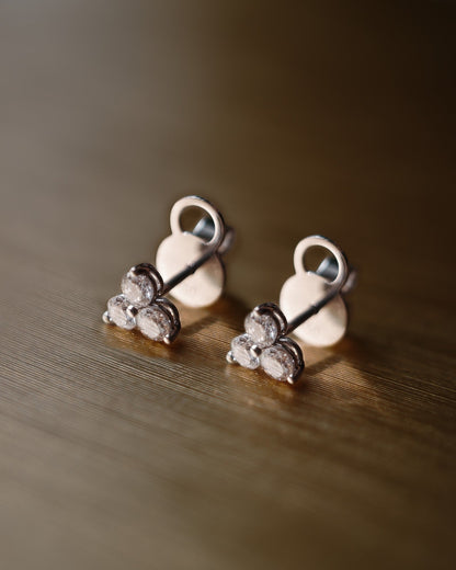 1.0 CT Round Bezel Solitaire Lab Grown Diamond Earrings