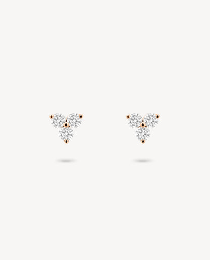 1.0 CT Round Bezel Solitaire Lab Grown Diamond Earrings