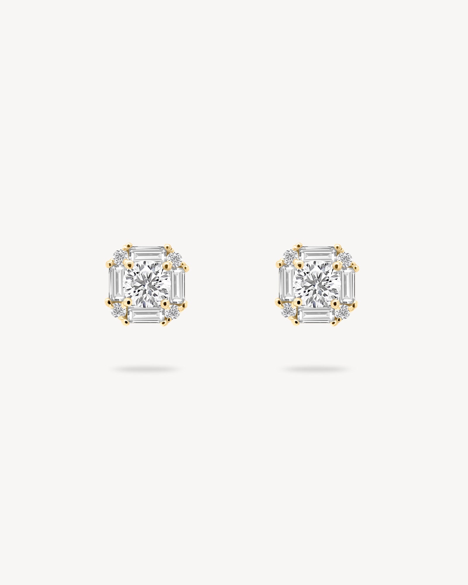 1.0 CT Round Bezel Solitaire Lab Grown Diamond Earrings