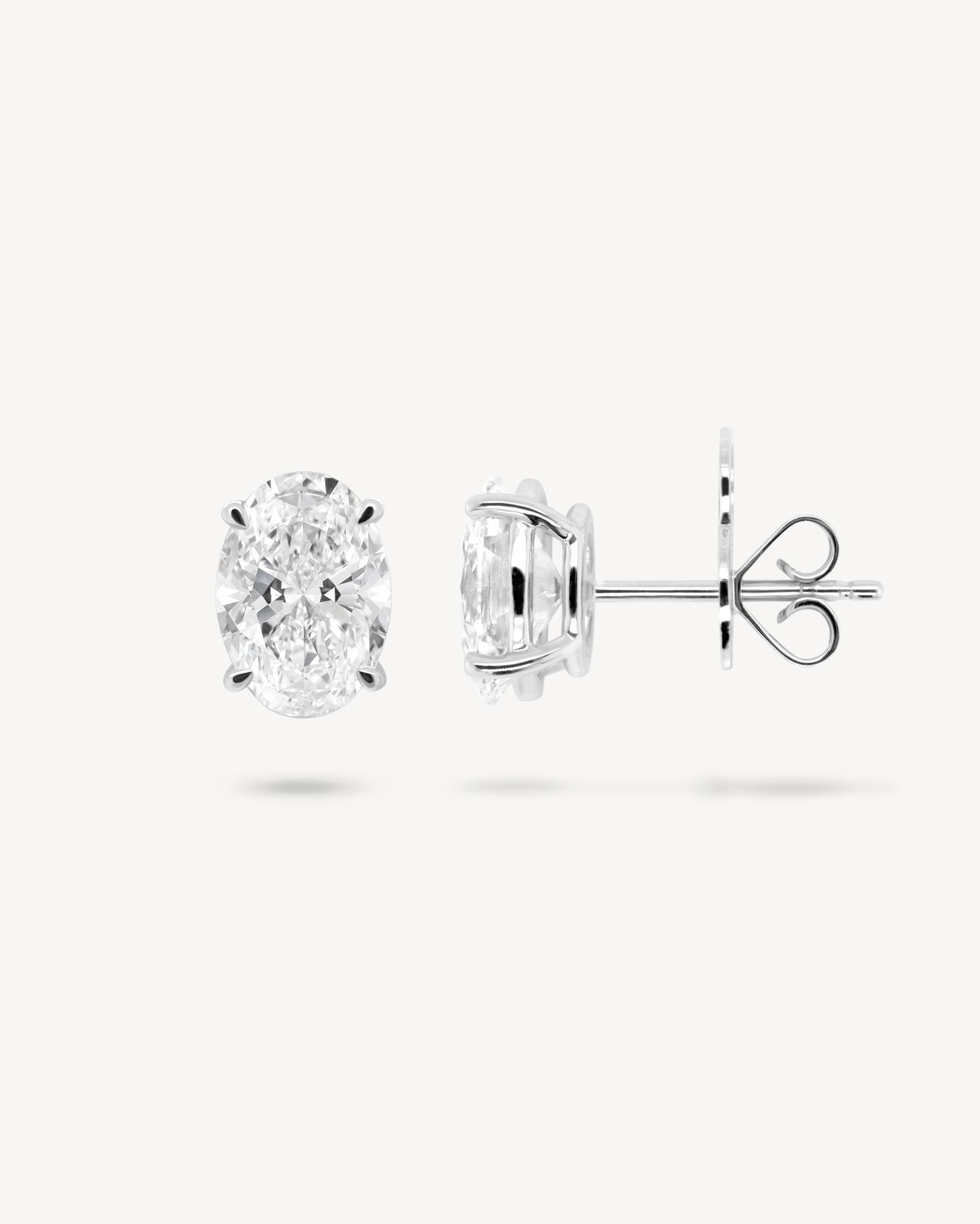 1.0 CT Round Bezel Solitaire Lab Grown Diamond Earrings