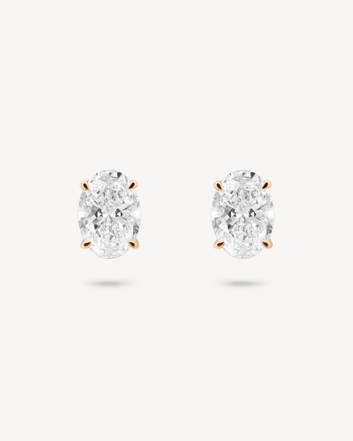 1.0 CT Round Bezel Solitaire Lab Grown Diamond Earrings