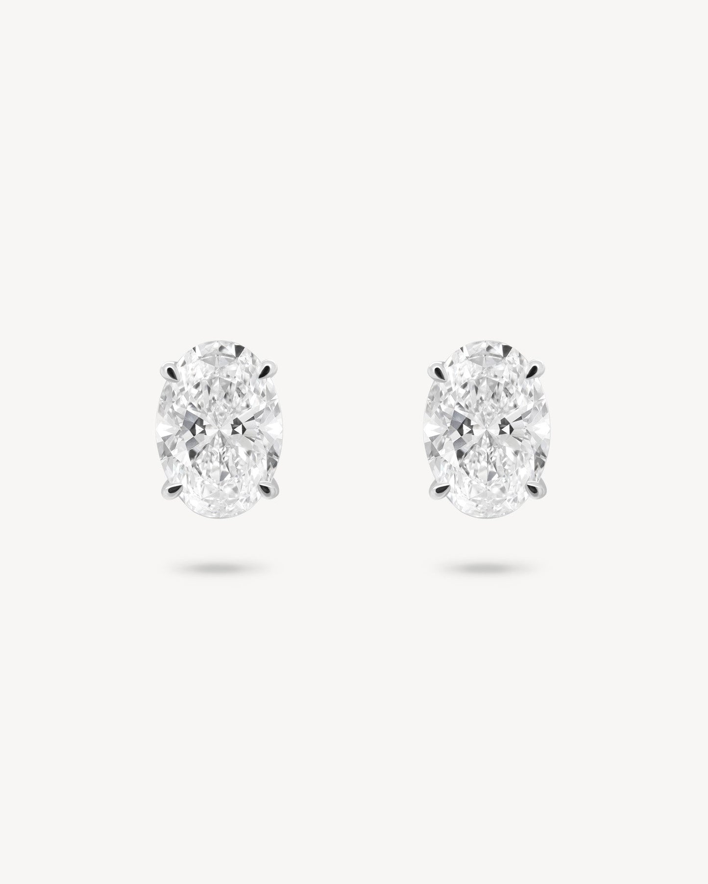 1.0 CT Round Bezel Solitaire Lab Grown Diamond Earrings