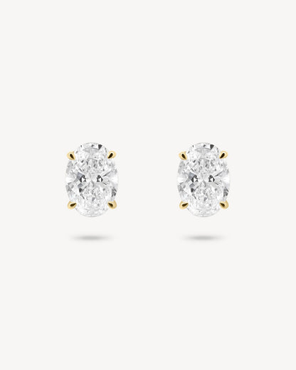 1.0 CT Round Bezel Solitaire Lab Grown Diamond Earrings