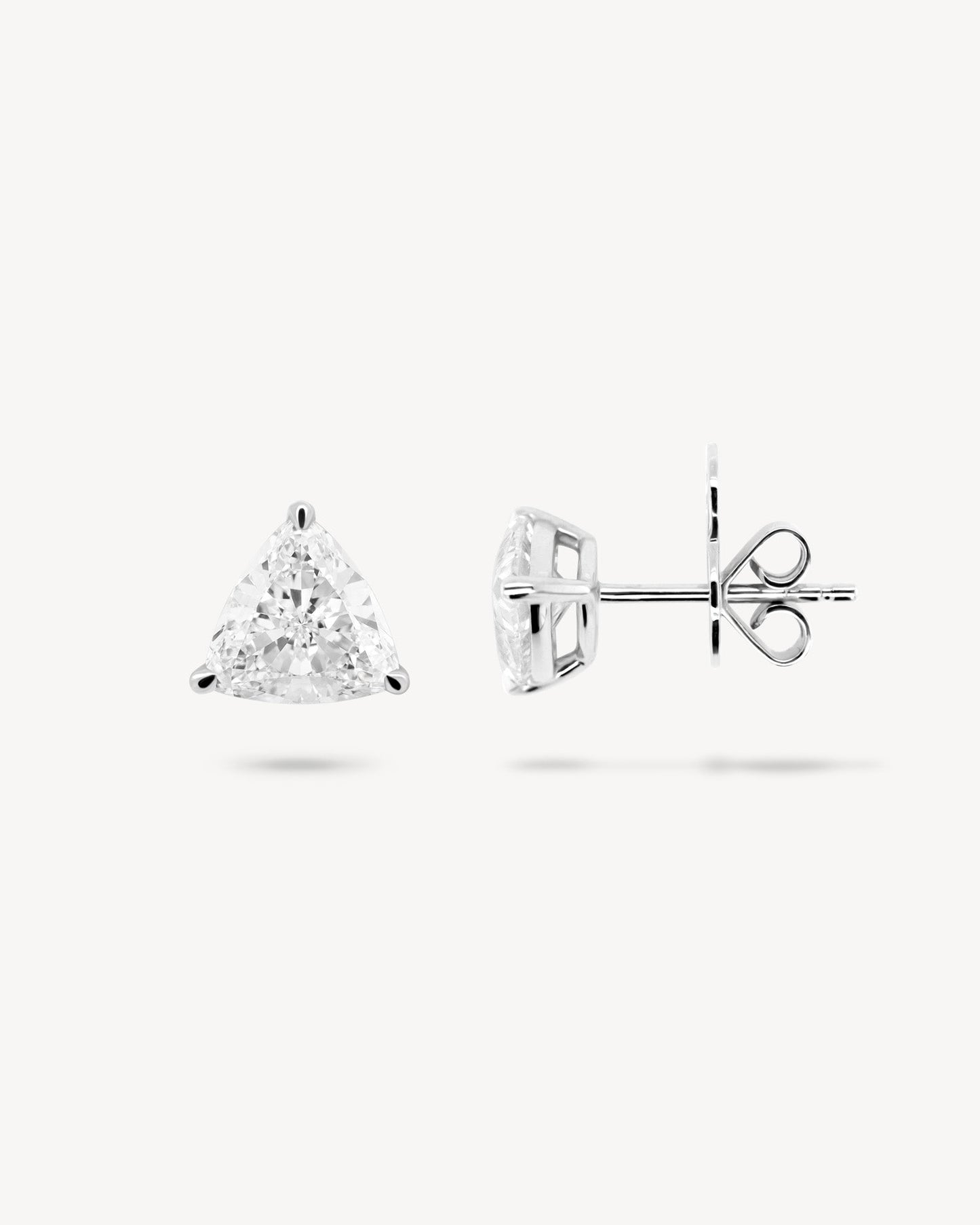 1.0 CT Round Bezel Solitaire Lab Grown Diamond Earrings
