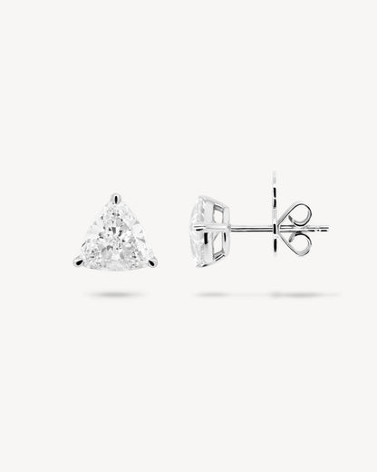 1.0 CT Round Bezel Solitaire Lab Grown Diamond Earrings