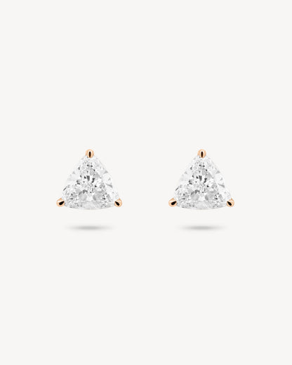 1.0 CT Round Bezel Solitaire Lab Grown Diamond Earrings