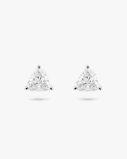 1.0 CT Round Bezel Solitaire Lab Grown Diamond Earrings
