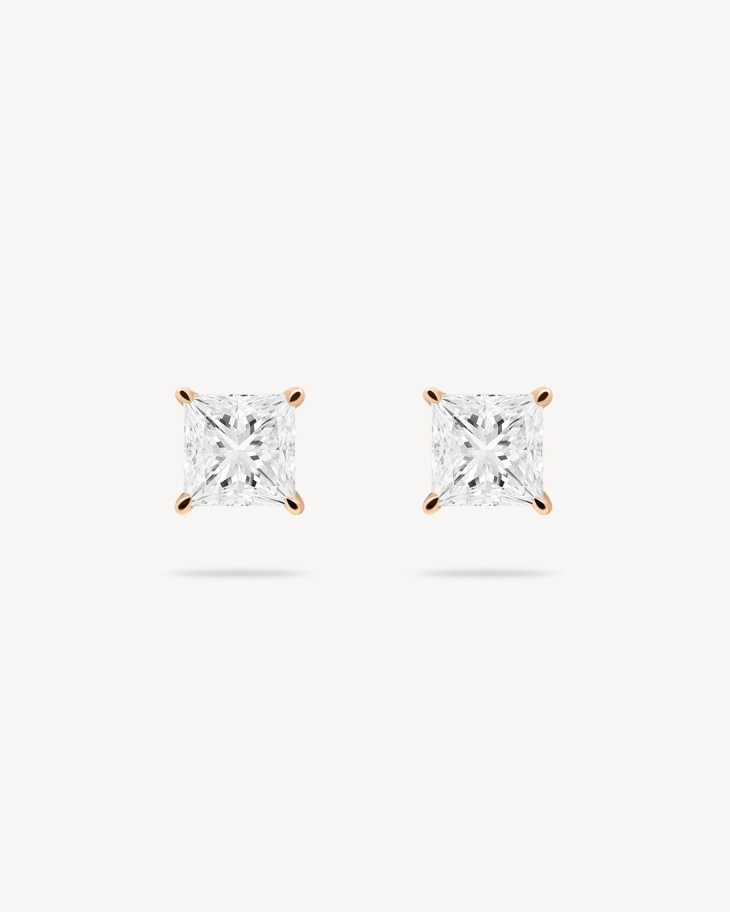 1.0 CT Round Bezel Solitaire Lab Grown Diamond Earrings