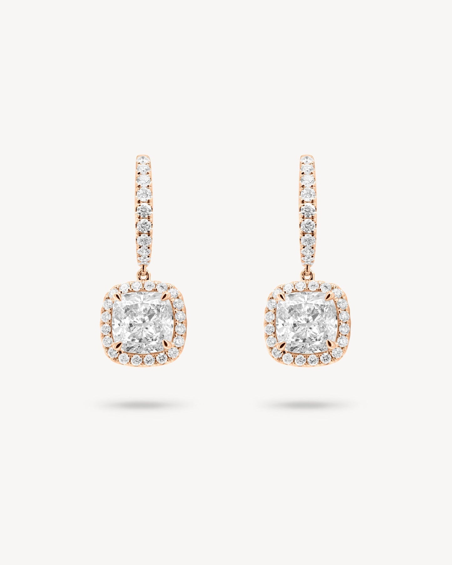 1.0 CT Round Bezel Solitaire Lab Grown Diamond Earrings