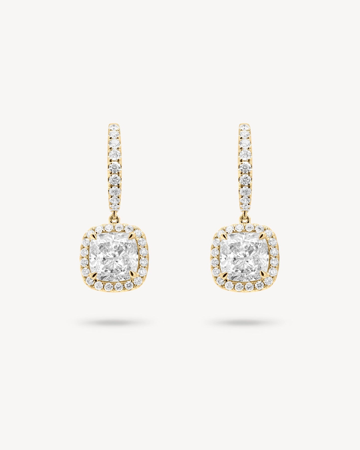 1.0 CT Round Bezel Solitaire Lab Grown Diamond Earrings