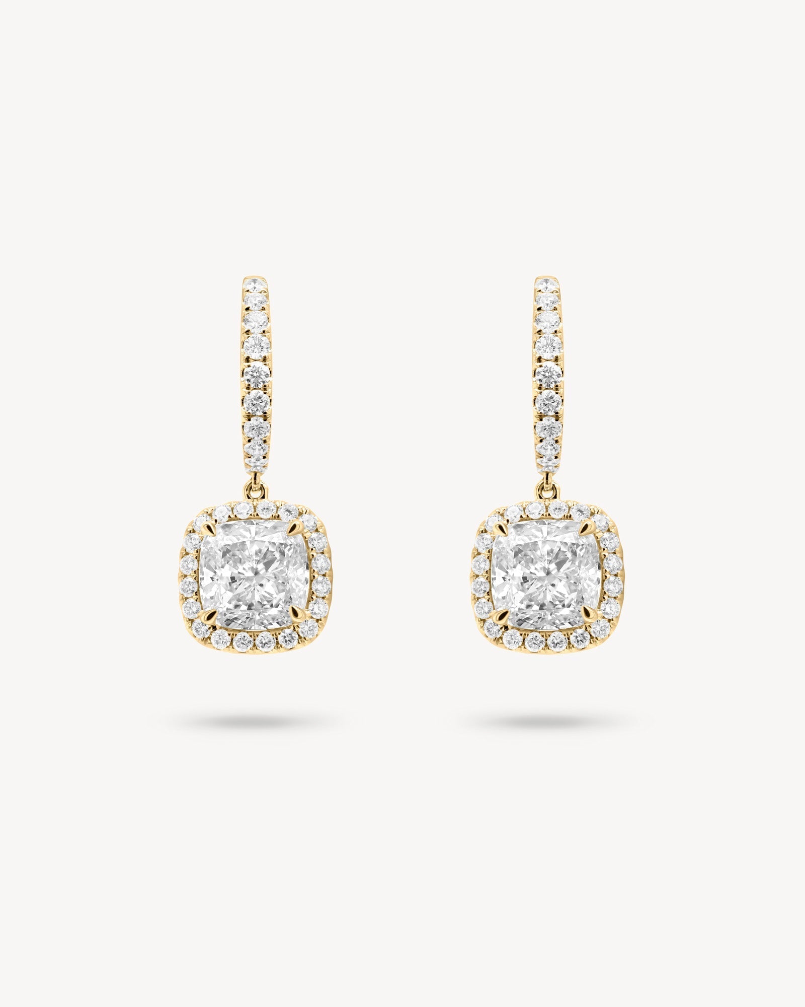 1.0 CT Round Bezel Solitaire Lab Grown Diamond Earrings