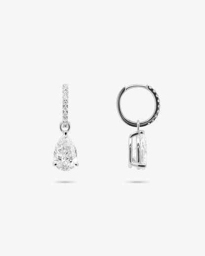 1.0 CT Round Bezel Solitaire Lab Grown Diamond Earrings