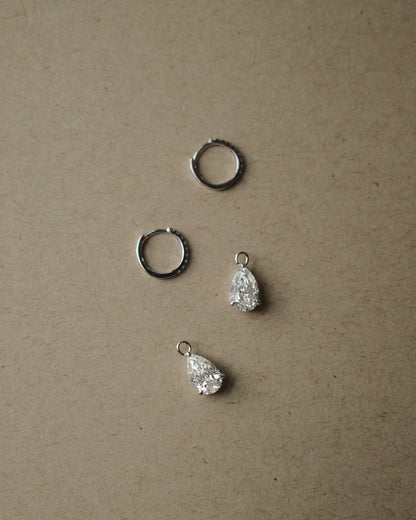 1.0 CT Round Bezel Solitaire Lab Grown Diamond Earrings