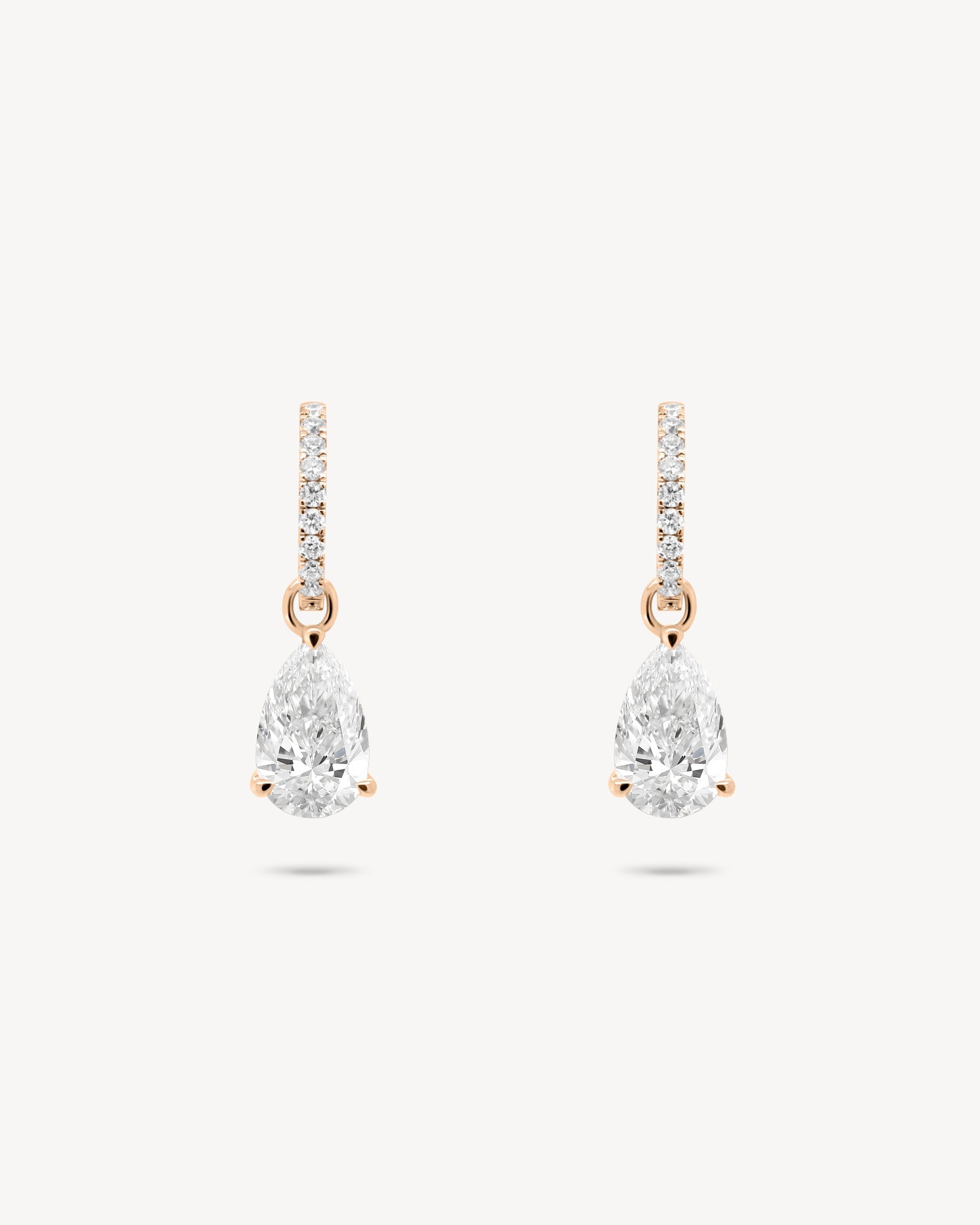 1.0 CT Round Bezel Solitaire Lab Grown Diamond Earrings