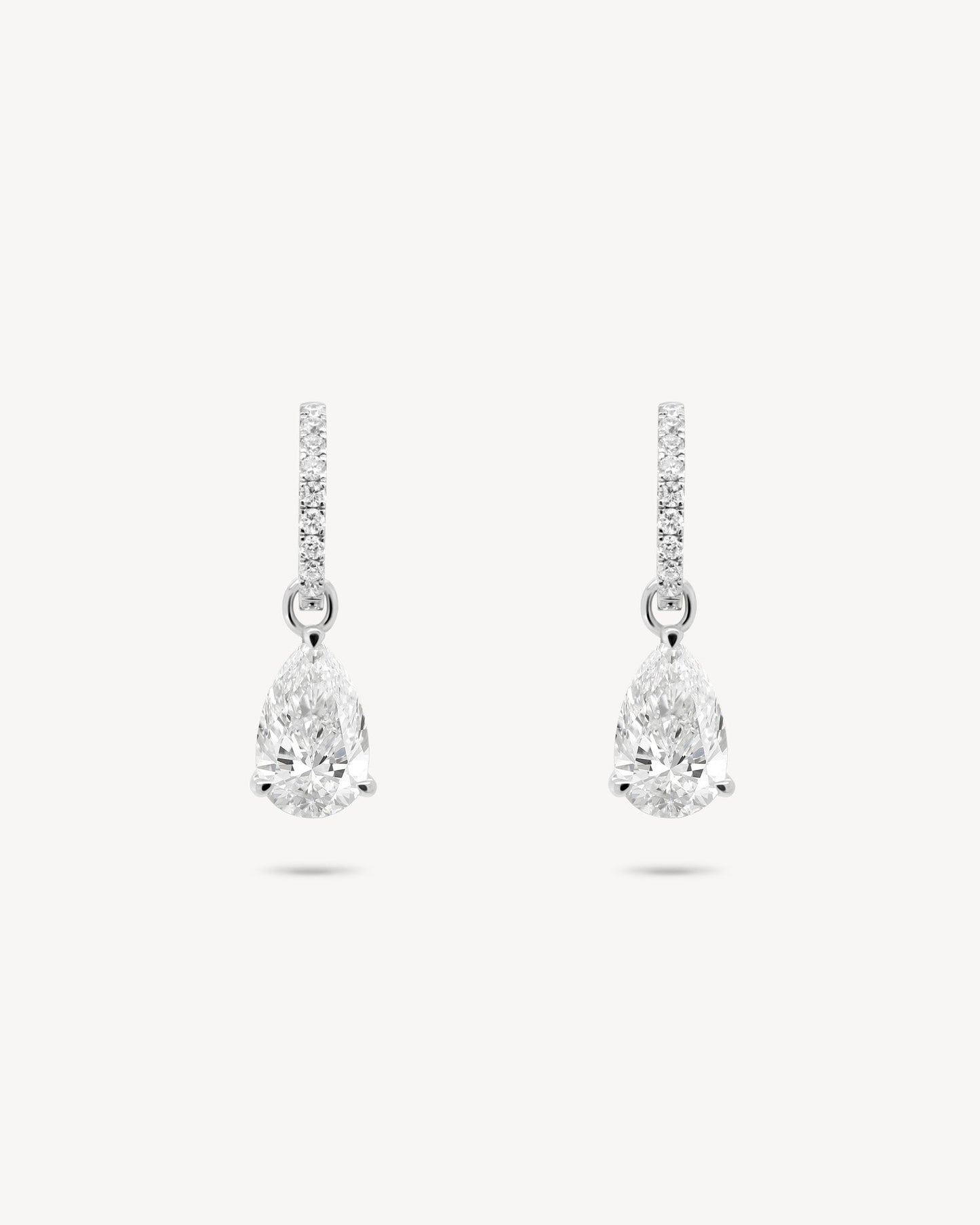 1.0 CT Round Bezel Solitaire Lab Grown Diamond Earrings