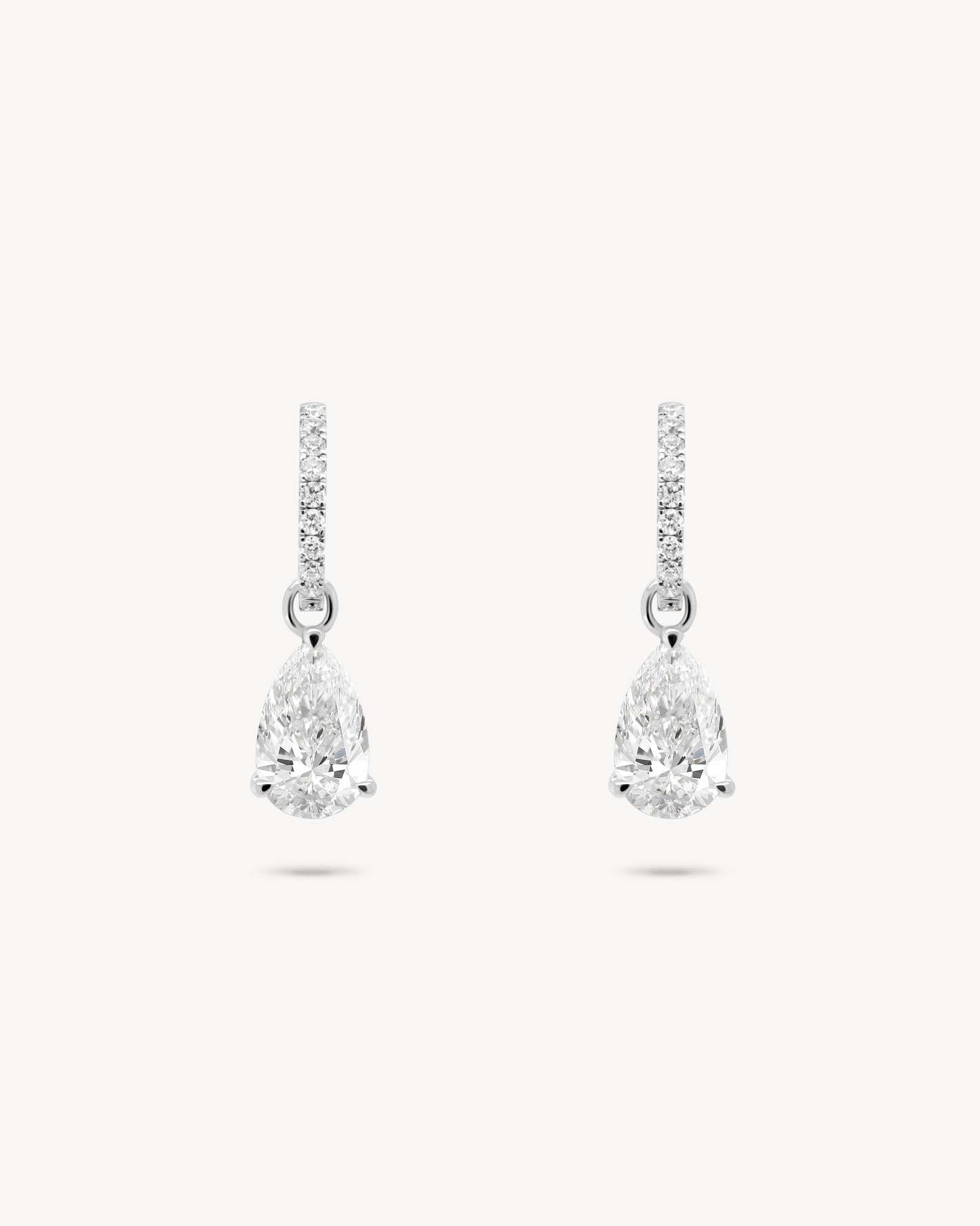 1.0 CT Round Bezel Solitaire Lab Grown Diamond Earrings
