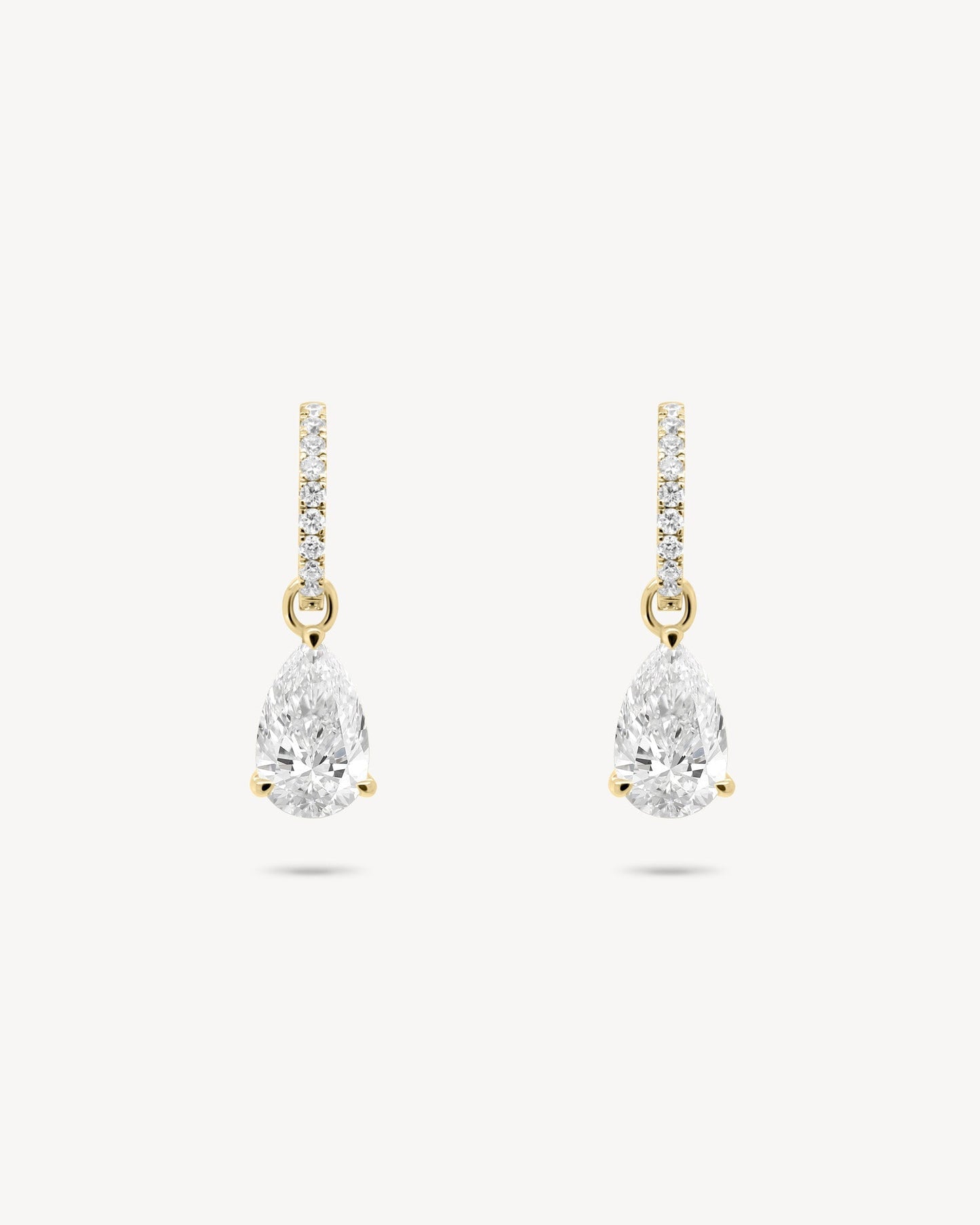 1.0 CT Round Bezel Solitaire Lab Grown Diamond Earrings