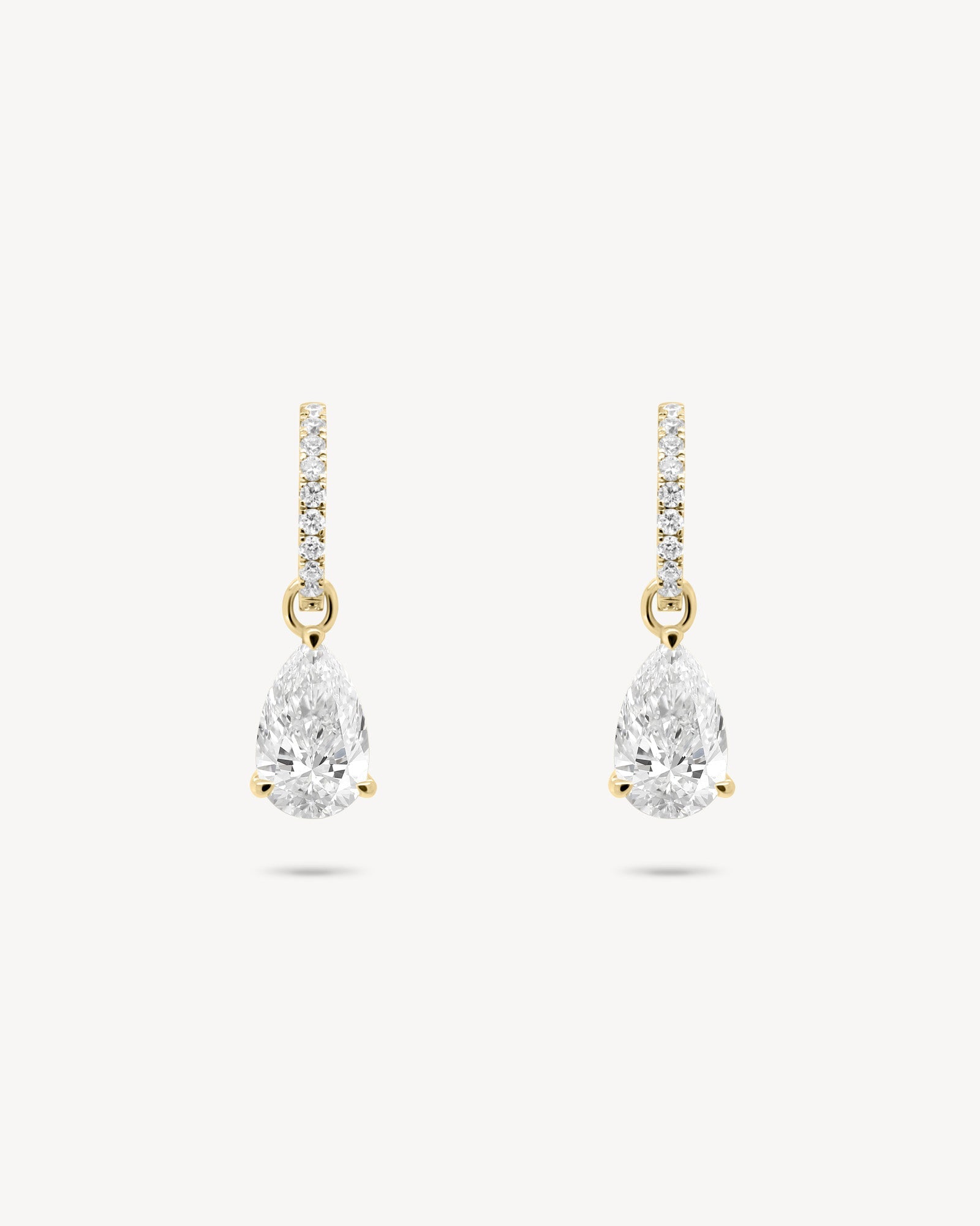 1.0 CT Round Bezel Solitaire Lab Grown Diamond Earrings