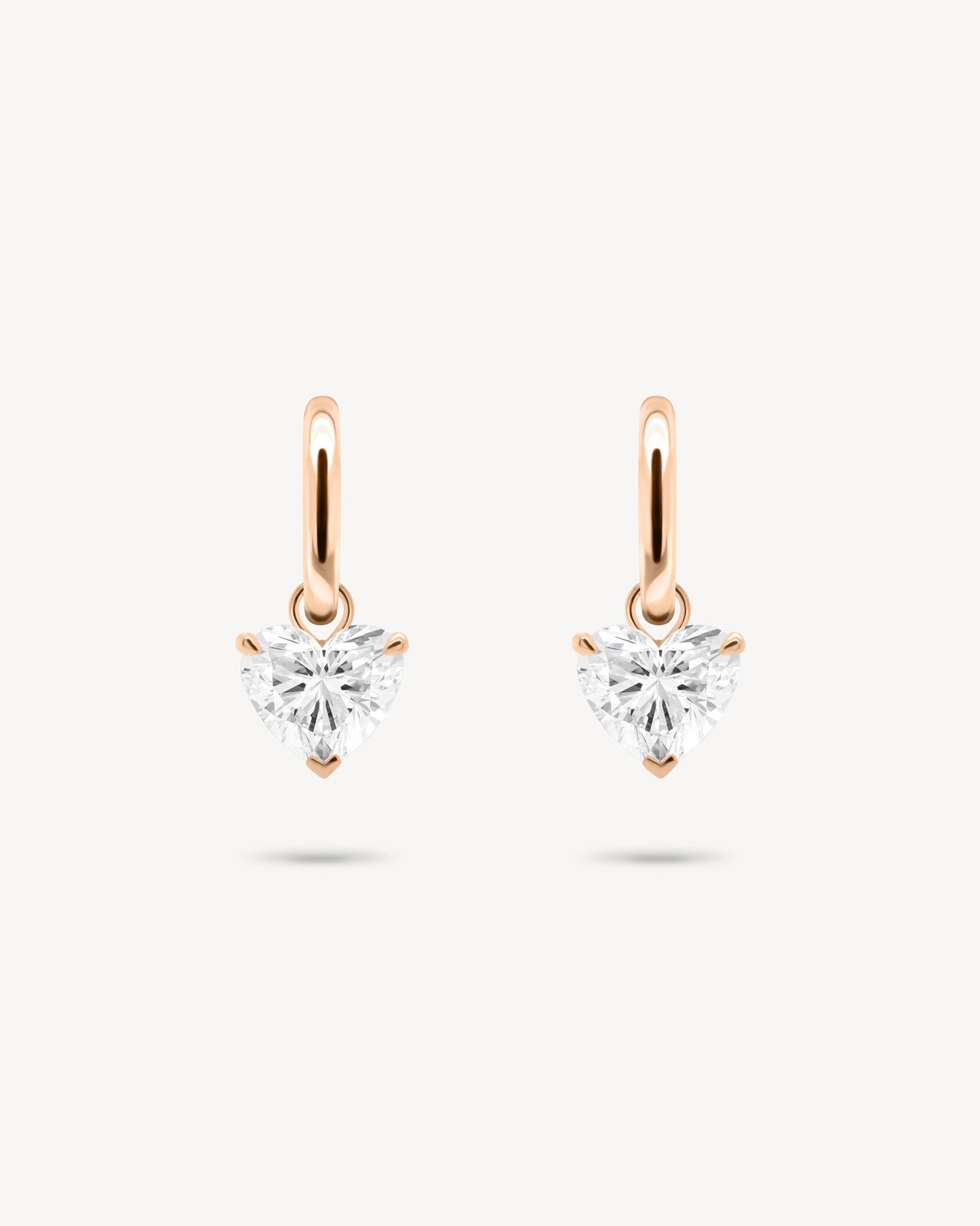 1.0 CT Round Bezel Solitaire Lab Grown Diamond Earrings