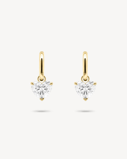 1.0 CT Round Bezel Solitaire Lab Grown Diamond Earrings