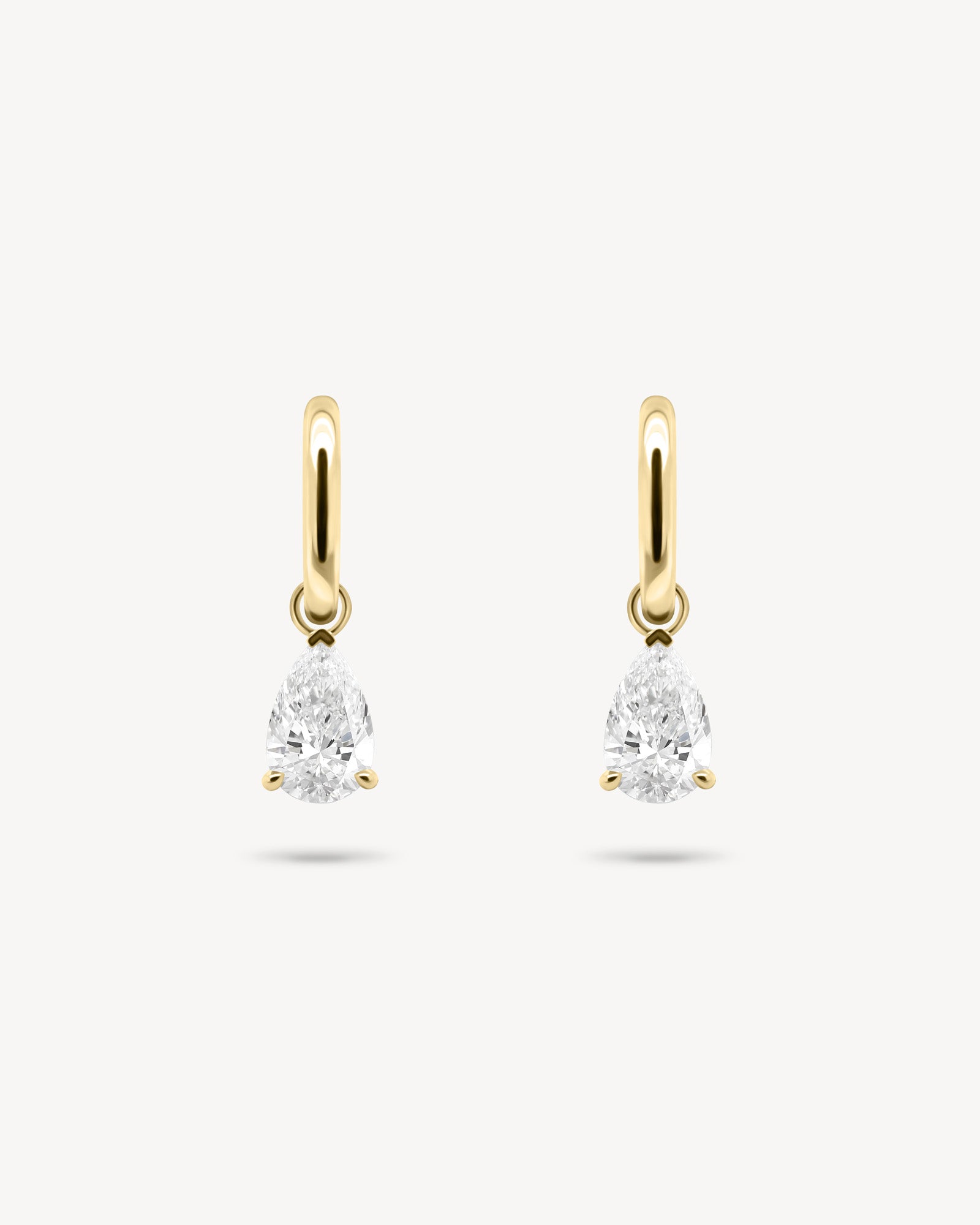 1.0 CT Round Bezel Solitaire Lab Grown Diamond Earrings