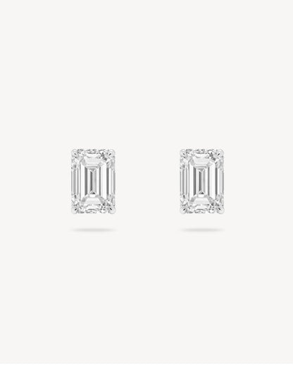 1.0 CT Round Bezel Solitaire Lab Grown Diamond Earrings