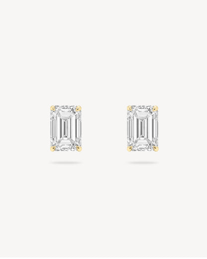1.0 CT Round Bezel Solitaire Lab Grown Diamond Earrings