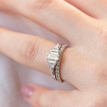 0.37 CT Round Full Eternity Lab Grown Diamond Wedding Band