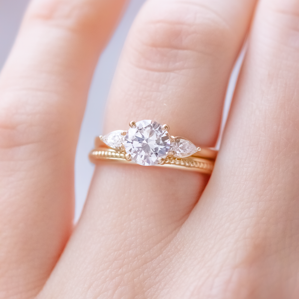0.37 CT Round Full Eternity Lab Grown Diamond Wedding Band