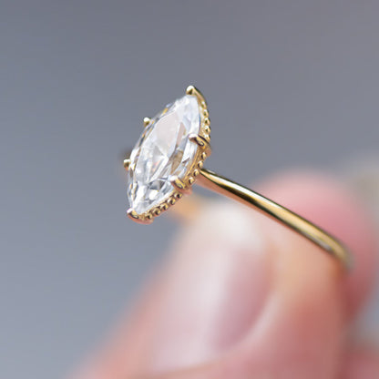 2 CT Round Three Stones Lab Grown Diamond Engagement Ring