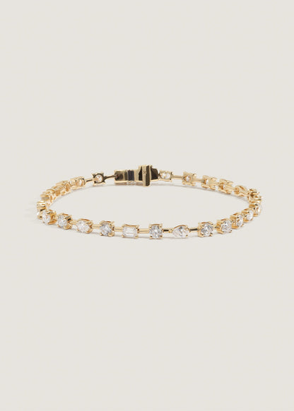 4 TCW Multi Stones Lab Grown Diamond Tennis Bracelet