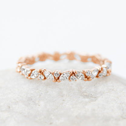 0.37 CT Round Full Eternity Lab Grown Diamond Wedding Band