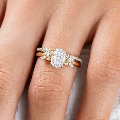 2 CT Round Three Stones Lab Grown Diamond Engagement Ring