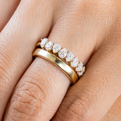0.37 CT Round Full Eternity Lab Grown Diamond Wedding Band