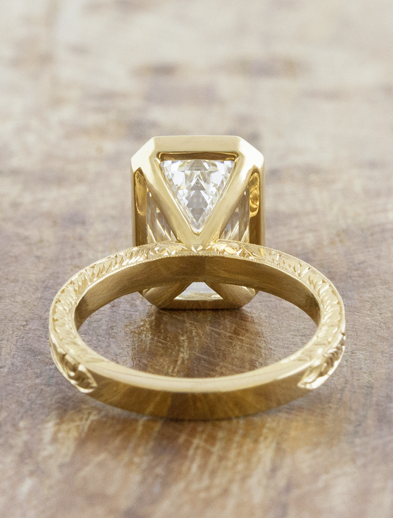 2 CT Round Three Stones Lab Grown Diamond Engagement Ring