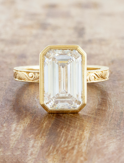2 CT Round Three Stones Lab Grown Diamond Engagement Ring