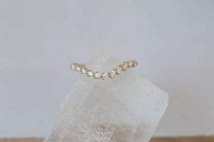 0.37 CT Round Full Eternity Lab Grown Diamond Wedding Band