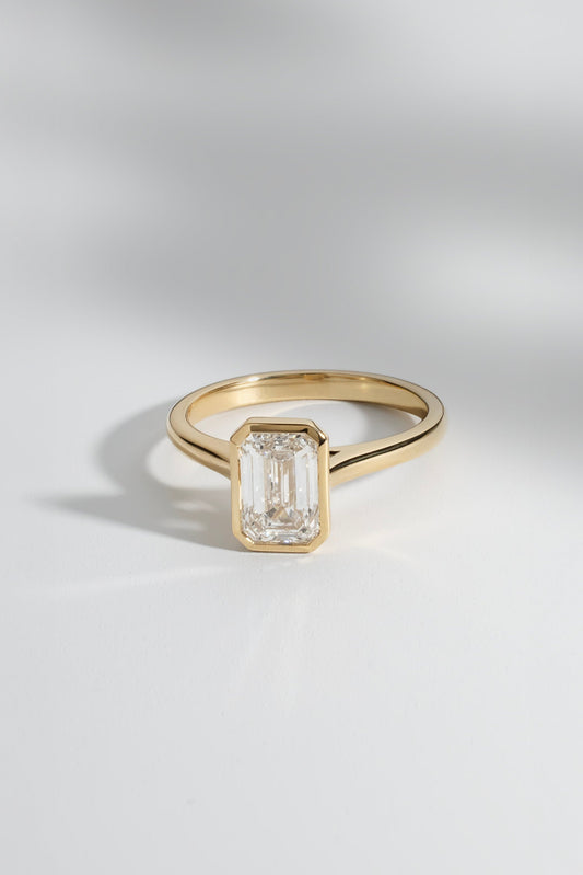 2 CT Round Three Stones Lab Grown Diamond Engagement Ring