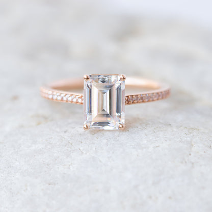 2 CT Round Three Stones Lab Grown Diamond Engagement Ring