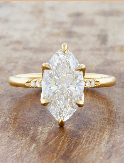 2 CT Round Three Stones Lab Grown Diamond Engagement Ring